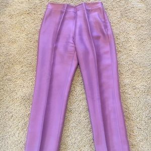 Orchid colored silk dress pants